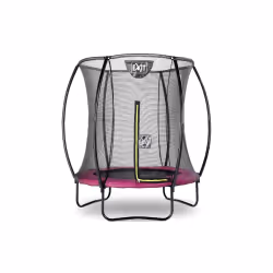 EXIT Trampoline Silhouette ø183cm - rose, Trampoline suspendu, Rond, 50 kg, 3 an(s), Filet de sécurité, Assemblage requis