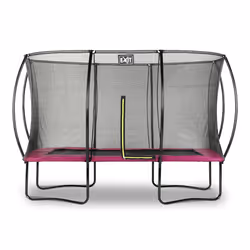 EXIT Trampoline Silhouette 244x366cm - rose, Trampoline suspendu, Rectangulaire, 120 kg, 3 an(s), Filet de sécurité, Assembla ...