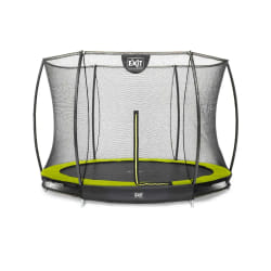 EXIT Trampoline Silhouette inground ø244cm avec filet de sécurité - vert