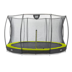 EXIT Trampoline Silhouette inground ø366cm avec filet de sécurité - vert