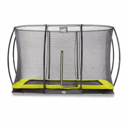 EXIT Trampoline Silhouette inground 244x366cm avec filet de sécurité - vert, Trampoline encastré, Rectangulaire, 120 kg, 3 an ...