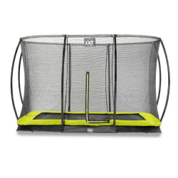 EXIT Trampoline Silhouette inground 244x366cm avec filet de sécurité - vert
