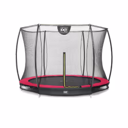 EXIT Trampoline Silhouette inground ø244cm avec filet de sécurité - rose, Trampoline encastré, Rond, 50 kg, 3 an(s), Filet de ...
