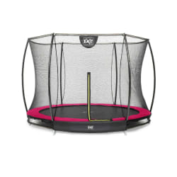 EXIT Trampoline Silhouette inground ø244cm avec filet de sécurité - rose