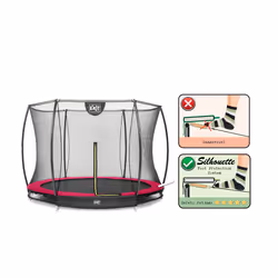 EXIT Trampoline Silhouette inground ø305cm avec filet de sécurité - rose - Vue supplémentaire 2