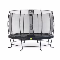 EXIT Trampoline Elegant ø427cm avec filet de sécurité Economy - noir, Trampoline suspendu, Rond, 130 kg, 3 an(s), Filet de sé ...