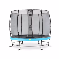 EXIT Trampoline Elegant ø305cm avec filet de sécurité Economy - bleu, Trampoline suspendu, Rond, 100 kg, 3 an(s), Filet de sé ...