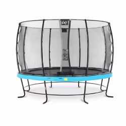 EXIT Trampoline Elegant ø366cm avec filet de sécurité Economy - bleu, Trampoline suspendu, Rond, 130 kg, 3 an(s), Filet de sé ...