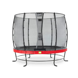 EXIT Trampoline Elegant ø253cm avec filet de sécurité Economy - rouge