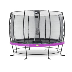 EXIT Trampoline Elegant ø366cm avec filet de sécurité Economy - violet