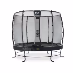EXIT Trampoline Elegant Premium ø253cm avec filet de sécurité Deluxe - noir, Trampoline suspendu, Rond, 80 kg, 3 an(s), Filet ...