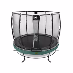EXIT Trampoline Elegant Premium ø253cm avec filet de sécurité Deluxe - vert