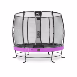 EXIT Trampoline Elegant Premium ø253cm avec filet de sécurité Deluxe - violet, Trampoline suspendu, Rond, 80 kg, 3 an(s), Fil ...