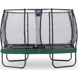 EXIT Trampoline Elegant Premium de 214x366cm avec filet de sécurité Deluxe - vert