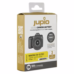 Jupio CNI0302V2 batterie de caméra/caméscope Lithium-Ion (Li-Ion) 2400 mAh