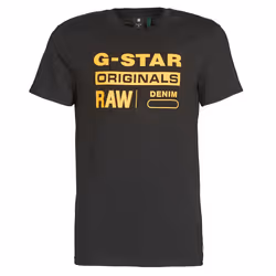 T-shirt - G-Star - Graphic 8 - Noir - Jersey compact - Manches courtes