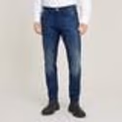Jean Slim - G-Star - 3301 - Worker Blue Faded - Braguette à boutons - Design 5 poches