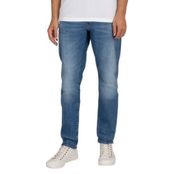 Pantalon - Gstar - 3301 Straight Tapered - Bleu - 5 poches - Coton/Élasthanne