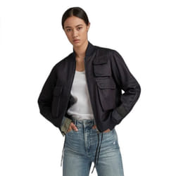 Blouson aviateur femme Gtar 3D - raw denim - G-STAR - Bomber - Poches-soufflets - Coupe droite