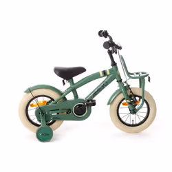 Vélo enfant - AMIGO - 2Cool 12 pouces - Frein à rétropédalage - Vert armée - 2 à 4 ans