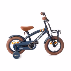 Vélo enfant - AMIGO - 2Cool - 12 pouces - Frein à rétropédalage - Cadre en acier - Bleu