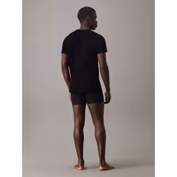 Calvin Klein 000NB4011E-001-L chemise et haut Tee-shirt Encolure torsadée Manche courte Coton
