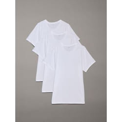 Calvin Klein 000NB4011E-100-L chemise et haut Tee-shirt Encolure torsadée Manche courte Coton