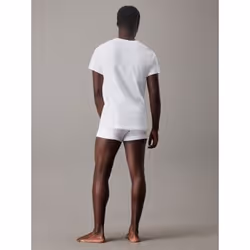 Calvin Klein 000NB4011E-100-XL chemise et haut Tee-shirt Encolure torsadée Manche courte Coton