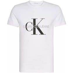 T shirt Calvin Klein Core Monogramme slim Blanc Homme