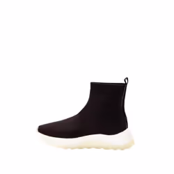 Baskets montantes femme Calvin Klein Ref 57861 BAX Noir