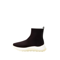 Baskets montantes femme Calvin Klein Ref 57861 BAX Noir