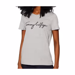T-Shirt TOMMY HILFIGER WW0WW24967 HERITAGE CREW S Femme LIGHT GREY