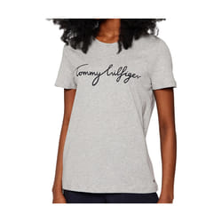 T-Shirt TOMMY HILFIGER WW0WW24967 HERITAGE CREW S Femme LIGHT GREY