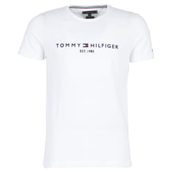 T-shirt - TOMMY HILFIGER - Logo - Blanc - Manches courtes - Taille L