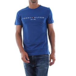 T-shirt - TOMMY HILFIGER - MW0MW11465 - Bleu - Manches courtes - Col classique