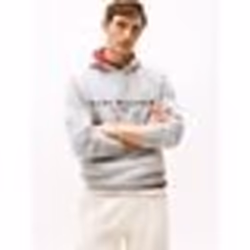 Sweat à capuche - Tommy Hilfiger - Gris - Logo brodé - Manches longues - Poche ouverte