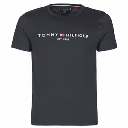 T-shirt - Tommy Hilfiger - Core Logo - Noir - Manches courtes - 100% biologique