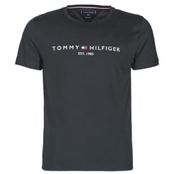 T-shirt - Tommy Hilfiger - Core Logo - Noir - Manches courtes - 100% biologique