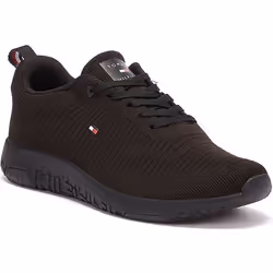 Tommy Hilfiger Corporate Knit Rib Baskets Noires Pour Hommes - EU 40