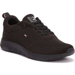 Tommy Hilfiger Corporate Knit Rib Baskets Noires Pour Hommes - EU 40