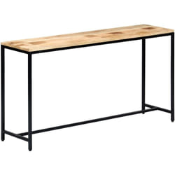 Vidaxl - Table console 140 x 35 x 76 cm Bois de manguier massif brut