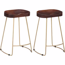 Fabriqué en bois massif de manguier, ce tabouret de bar rétro au design emblématique Gavin s'intégrera parfaitement à l'intér ...