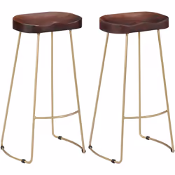 Fabriqué en bois massif de manguier, ce tabouret de bar rétro au design emblématique Gavin s'intégrera parfaitement à l'intér ...