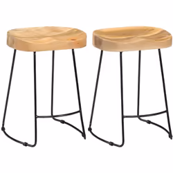 Fabriqué en bois massif de manguier, ce tabouret de bar rétro au design emblématique Gavin s'intégrera parfaitement à l'intér ...