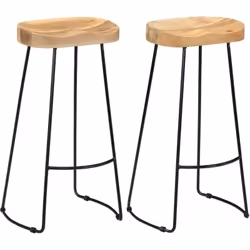 Fabriqué en bois massif de manguier, ce tabouret de bar rétro au design emblématique Gavin s'intégrera parfaitement à l'intér ...