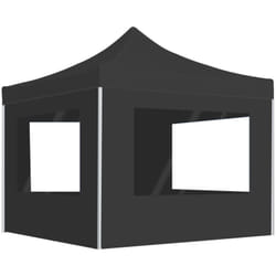 Vidaxl - Tente de réception pliable à parois Aluminium 3 x 3m Anthracite