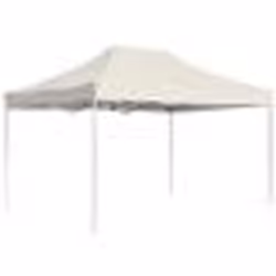 vidaXL Tente de réception pliable Aluminium 4,5x3 m Crème