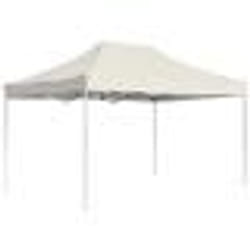 vidaXL Tente de réception pliable Aluminium 4,5x3 m Crème