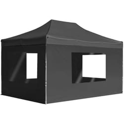Vidaxl - Tente de réception pliable à parois Aluminium 4,5x3m Anthracite