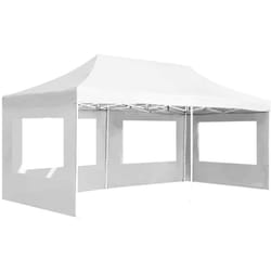Vidaxl - Tente de réception pliable avec parois Aluminium 6 x 3 m Blanc